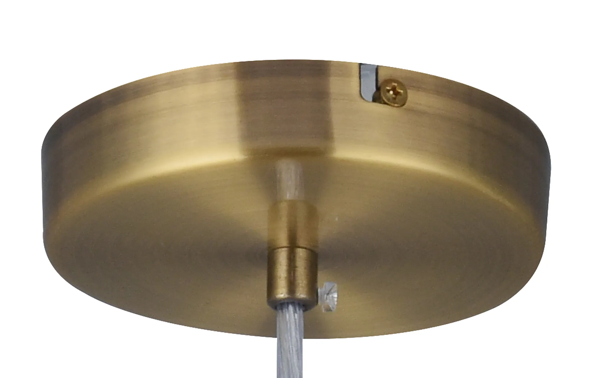 Baymont 40cm Pendant 1 Light Antique Brass, Taupe/Halo Gold DK0209  Deco Baymont AB TA